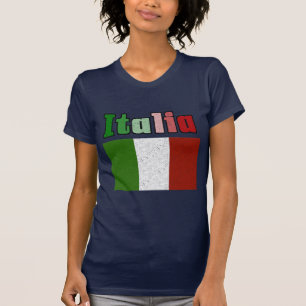 Italien Vintage-Flagge T-Shirt