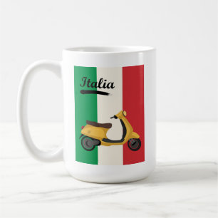 Italien Vintage Italienische Flagge Vespa Roller R Kaffeetasse