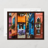 Italien Vintage Reisen Tourismus Hinzufügen Postkarte (Vorne/Hinten)