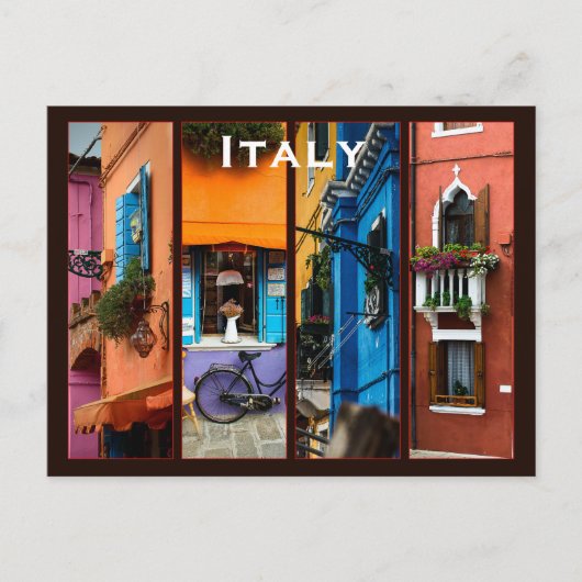 Italien Vintage Reisen Tourismus Hinzufügen Postkarte (Vorderseite)