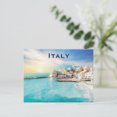Italien Vintage Reisen Tourismus Hinzufügen Postkarte (Stehend Vorderseite)