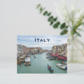 Italien Vintage Reisen Tourismus Hinzufügen Postkarte (Stehend Vorderseite)