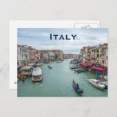 Italien Vintage Reisen Tourismus Hinzufügen Postkarte (Vorne/Hinten)