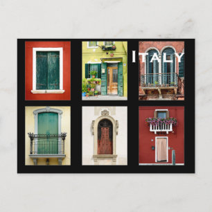 Italien Vintage Reisen Tourismus Hinzufügen Postkarte