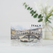 Italien Vintage Reisen Tourismus Hinzufügen Postkarte (Stehend Vorderseite)