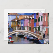 Italien Vintage Reisen Tourismus Hinzufügen Postkarte (Vorne/Hinten)