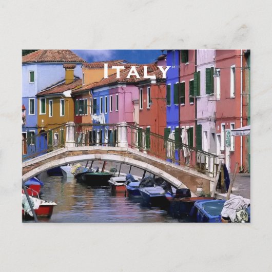 Italien Vintage Reisen Tourismus Hinzufügen Postkarte (Vorderseite)