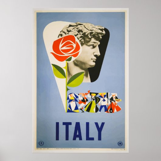 Italien Vintage Travel Poster (Vorne)