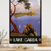 Italien Vintage Travel Poster - Gardasee (Küche)