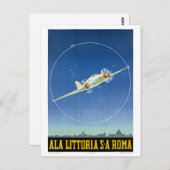 Italien Vintage Travel Poster wiederhergestellt Postkarte (Vorne/Hinten)