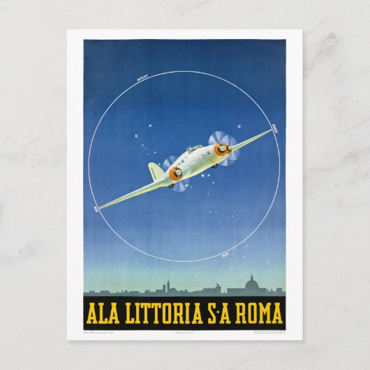 Italien Vintage Travel Poster wiederhergestellt Postkarte (Vorderseite)