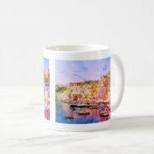 Italien Vintager Fischereihafen Reise Souvenir Kaffeetasse (VorderseiteRechts)