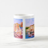 Italien Vintager Fischereihafen Reise Souvenir Kaffeetasse (Mittel)