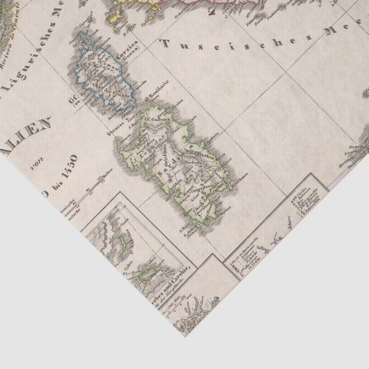 Italien von 1270 bis 1450 seidenpapier (Ausschnitt)