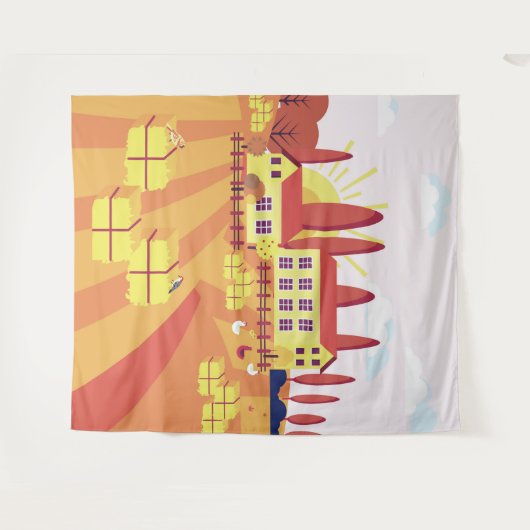 Italien Wandteppich (Vorderseite (Horizontal))