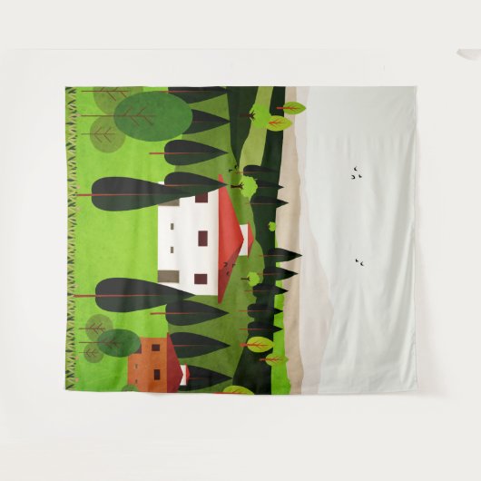 Italien Wandteppich (Vorderseite (Horizontal))