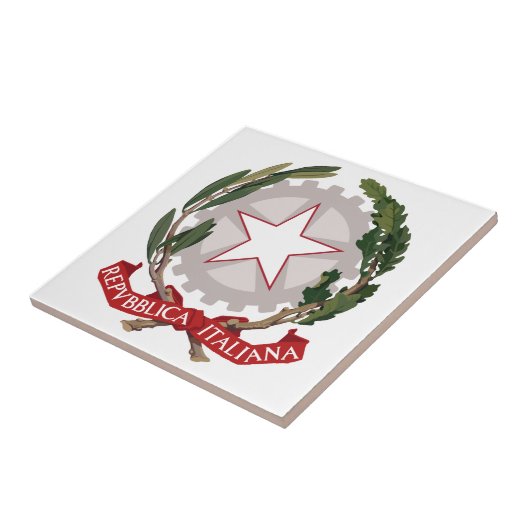 Italien-Wappen Fliese (Seite)