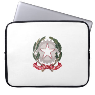 Italien Wappen Landeswappen Symbol Flagge Emblem i Laptopschutzhülle