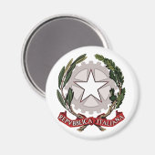 Italien-Wappen-Magnet Magnet (Vorderseite/Rückseite)