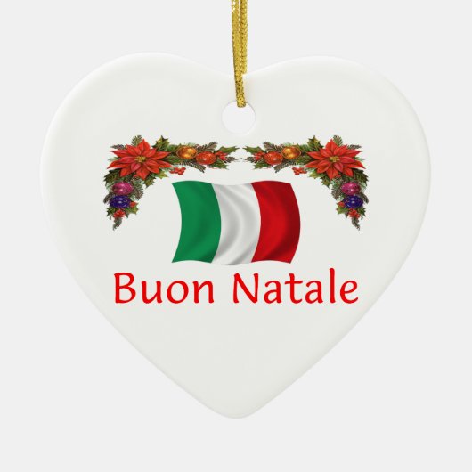 Italien-Weihnachten Keramikornament (Vorne)