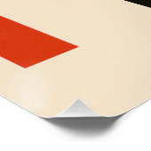 Italien - Wein, Oliven und Sonne stilisiert Poster (Ecke)