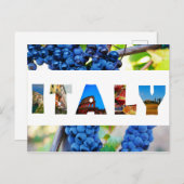 Italien Weinberg Fotos Postkarte (Vorne/Hinten)
