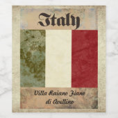 Italien Weinetikett (Einzelnes Label)