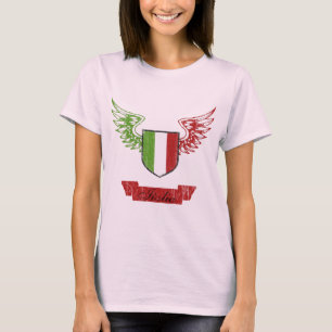 Italien Winged Vintage Flagge T-Shirt