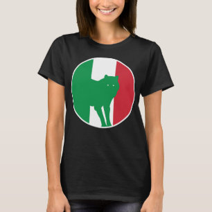 Italien Wolf Nationale Tierflagge T-Shirt