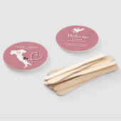 Italien Ziel Elopement Wedding Hand Fan Fächer (Non-assembled)