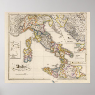Italien zu seiner kirchlichen Abteilung Poster