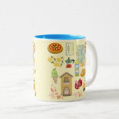 Italien Zweifarbige Tasse (VorderseiteRechts)