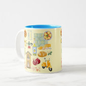 Italien Zweifarbige Tasse (Vorderseite Links)