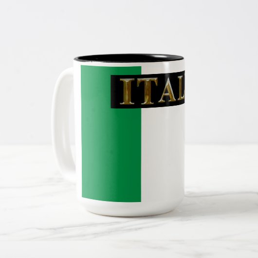 ITALIEN ZWEIFARBIGE TASSE (Vorderseite Links)