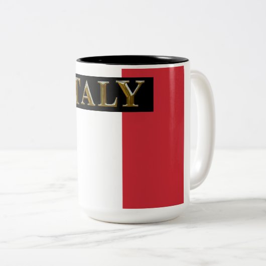 ITALIEN ZWEIFARBIGE TASSE (VorderseiteRechts)