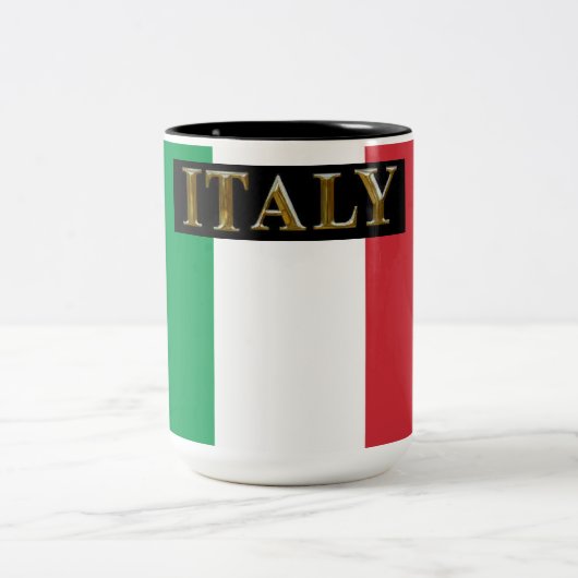 ITALIEN ZWEIFARBIGE TASSE (Mittel)
