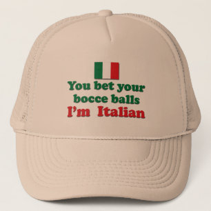 Italiener Bocce Bälle Truckerkappe