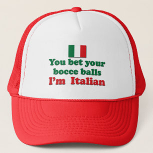 Italiener Bocce Bälle Truckerkappe