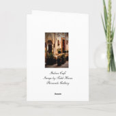 Italiener Cafe Spoleto Italien - Gruß-Karte Karte (Rückseite)