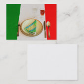 ITALIENER, DER VISITENKARTEN KOCHT VISITENKARTE (Vorne/Hinten)