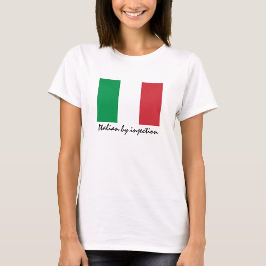 Italiener durch die Einspritzung lustig T-Shirt (Vorderseite)