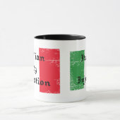 Italiener durch Einspritzungs-Wecker-lustige Tasse (Zentrum)