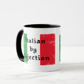 Italiener durch Einspritzungs-Wecker-lustige Tasse (Vorderseite Links)