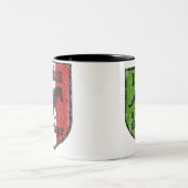 Italiener durch Heirat-Kaffee-Tasse Zweifarbige Tasse (Mittel)