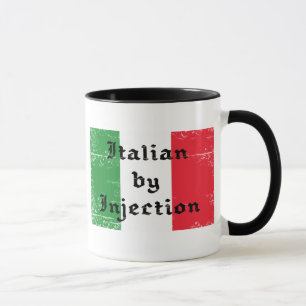 Italiener durch Spritze Lustiger Kaffeebecher Tasse