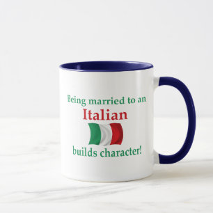 Italiener errichtet Charakter Tasse