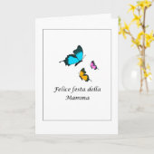 Italiener-Felice festa della Mamma - Italiener Karte (Gelbe Blume)