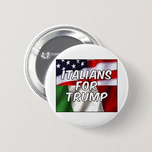 Italiener für Trump Button (Vorne & Hinten)