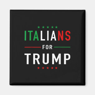 Italiener für Trump T-Shirt Pro Trump Italiano Magnet