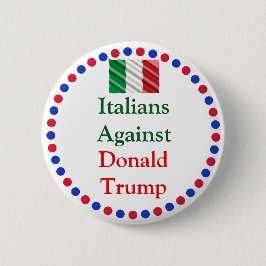 Italiener gegen Donald Trump Button